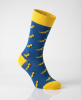 LETS GO BANANAS - Blue and yellow sock - Unisex