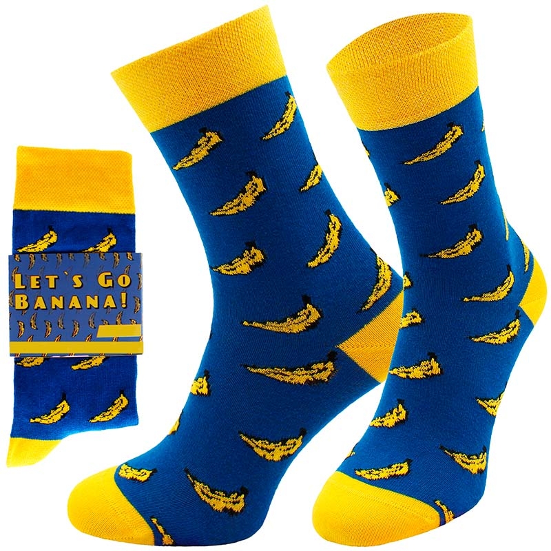 BANANA - Calcetines azules y amarillos - Unisex