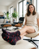 DU BIST EINE KIRSCHE - black socks with red cherries - UNISEX