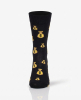 DU BIST MEIN SCHATZ - Black yellow socks - Unisex Size 41-45