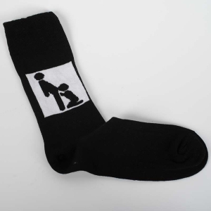 PUSTEBLUME - Calcetines en blanco y negro - Unisex