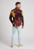 Camisa de hombre de manga larga EMBER WHISKY – GERMENS artfashion – 100 % algodón - Talla 6XL