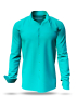 Descubre las camisas de colores para hombre GRADIENT AQUA - 100 % algodón
