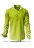 Descubre las camisas de colores para hombre GRADIENT LIME - 100 % algodón