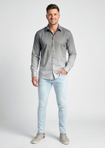 Descubre las camisas de colores para hombre GRADIENT STONE - 100 %...
