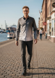 Descubre las camisas de colores para hombre GRADIENT STONE - 100 %...
