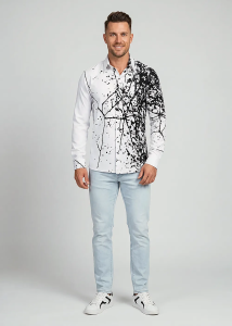 Descubre las coloridas camisetas para hombre SCHWARMABWEICHLER BLANCA...