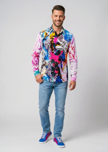 Descubre las coloridas camisas de hombre con botones de SUBOCEAN - 100...