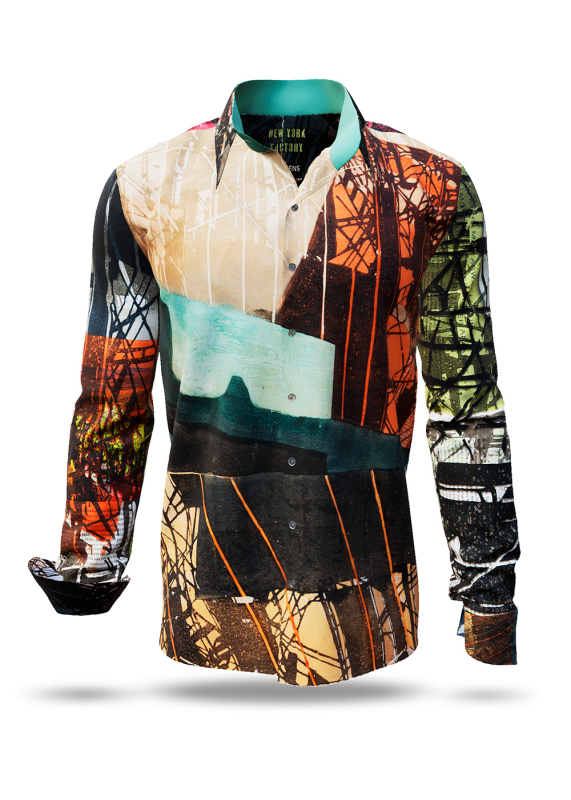 Entdecke bunte Hemden Herren NEW YORK FACTORY - 100 % Baumwolle