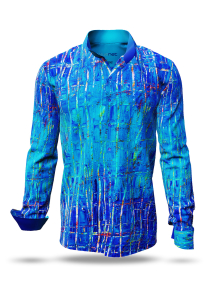 Descubre las coloridas camisas de hombre con botones de BLUENET: 100 % algodón