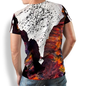 Camisetas exclusivas para hombre - FIRE & ICE - 100 % algodón -...
