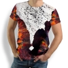 ausgefallene T-Shirts für Männer - FIRE & ICE - 100 % Baumwolle - GERMENS artfashion - Größen S bis 5XL