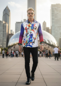 Descubre las coloridas camisas de hombre de GIONOXI - 100 %...