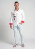 Descubre las coloridas camisas de hombre con botones FUNKY - 100 % algodón