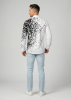 Herren Langarm Hemd SCHWARMABWEICHLER WEISS – GERMENS artfashion – 100 % Baumwolle - Größe XS