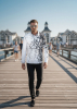 Herren Langarm Hemd SCHWARMABWEICHLER WEISS – GERMENS artfashion – 100 % Baumwolle - Größe 5XL