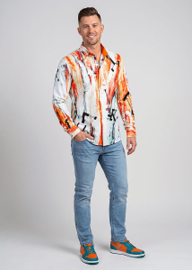Discover colorful button up shirts for men DAY NOMAD -...