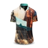 Sommerhemd Herren NEW YORK FACTORY - 100 % Baumwolle - 10 Größen von XS - 6XL - außergewöhnliches Design - feinste Verarbeitung - Stoffe Made in Germany - limitiert und exklusiv