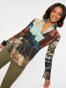 ausgefallene Damenbluse für Damen - NEW YORK FACTORY - 100 % Baumwolle - GERMENS artfashion - Größen XS bis 3XL