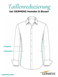 Waist reduction – blouses, shirts and T-shirts