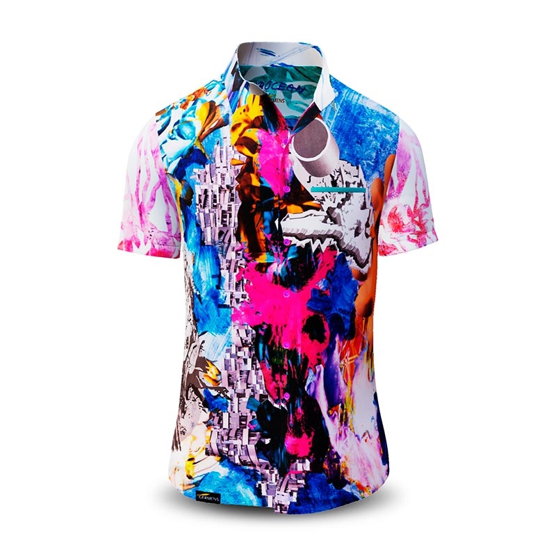 Sommerhemd Herren SUBOCEAN - 100 % Baumwolle - 10 Größen von XS - 6XL - außergewöhnliches Design - feinste Verarbeitung - Stoffe Made in Germany - limitiert und exklusiv