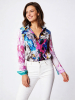 ausgefallene Damenbluse für Damen - SUBOCEAN - 100 % Baumwolle - GERMENS artfashion - Größen XS bis 3XL