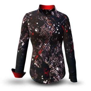 Blusa única para mujer - NACHTFUNKELN - 100 % algodón -...