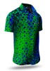 Camisa de hombre de manga corta HEXAGON MALACHIT – GERMENS artfashion – 100 % algodón - Talla XXL