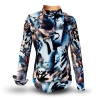ausgefallene Damenbluse für Damen - BRUSH - 100 % Baumwolle - GERMENS artfashion - Größen XS bis 3XL