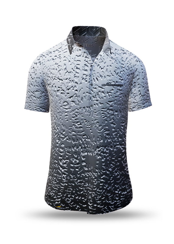 Camisa de verano para hombre METAL - 100 % algodón - 10 tallas, de la XS a la 6XL - diseño excepcional - confección de primera calidad - tejidos «Made in Germany» - edición limitada y exclusiva