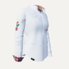 Blusa única para mujer - HEUTE FUER MICH - 100 % algodón - GERMENS artfashion - Tallas de la XS a la 3XL