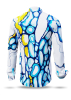 Camisa de hombre de manga larga BLUE WATER BUBBLES IN SUNLIGHT – GERMENS artfashion – 100 % algodón - Talla 3XL
