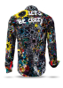 Herren Hemden Langarm LETS BE CRAZY TONIGHT – GERMENS artfashion – 100 % Baumwolle - Größe XS