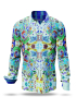 Descubre las coloridas camisas de hombre CARROUSEL MINT - 100 % algodón