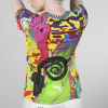 MILIDILI - Camiseta de manga corta de colores para mujer