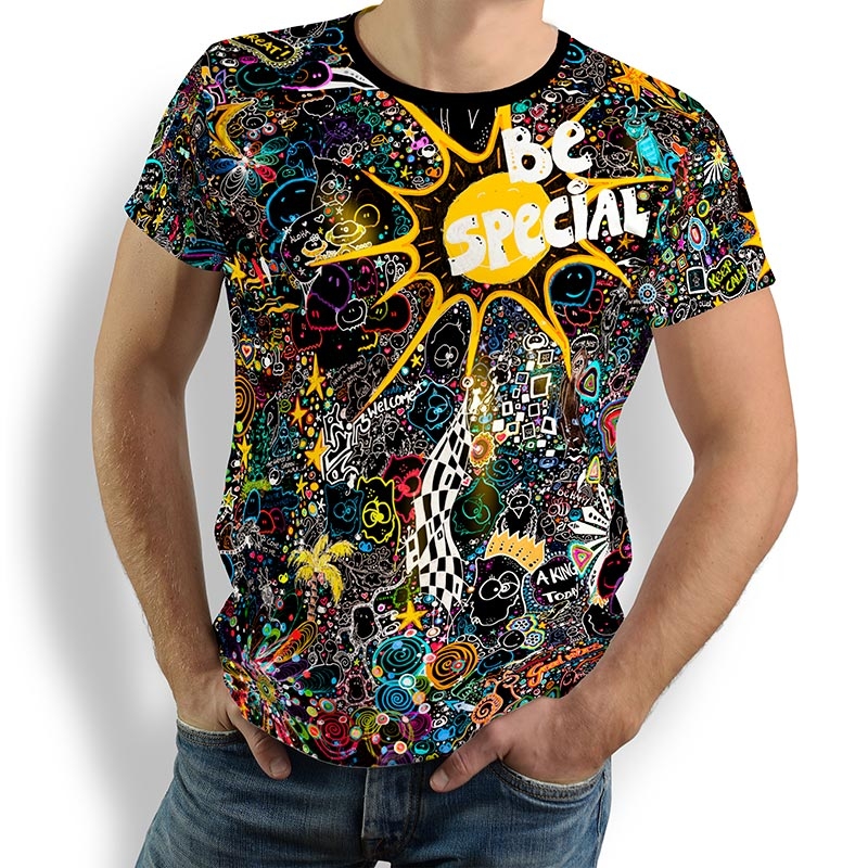 Camisetas originales para hombre - LETS BE CRAZY TONIGHT - 100 % algodón - GERMENS artfashion - Tallas de la S a la 5XL