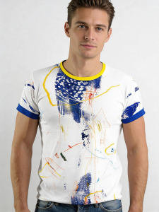 Unique T-shirts for men - DRAGONFLY - 100% cotton - GERMENS artfashion - Sizes S to 5XL