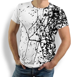 ausgefallene T-Shirts für Männer - SCHWARMABWEICHLER WEISS - 100 % Baumwolle - GERMENS artfashion - Größe M