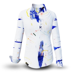 Blusa exclusiva para mujer - DRAGONFLY - 100 % algodón -...