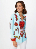 Blusa original para mujer - FLASH - 100 % algodón - GERMENS artfashion - Tallas de la XS a la 3XL