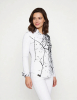 Blusa original para mujer - SCHWARMABWEICHLER BLANCA - 100 % algodón - GERMENS artfashion - Tallas de la XS a la 3XL