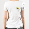 LOVE ME - Camiseta de manga corta blanca para mujer