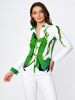 ausgefallene Damenbluse für Damen - STACHELHAUT CACTUS - 100 % Baumwolle - GERMENS artfashion - Größen XS bis 3XL