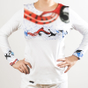 PINITIKI - Camiseta de manga larga de colores para mujer