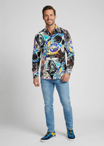 Camisa de manga larga NIGHTMAN - Camisas informales de manga larga para hombre