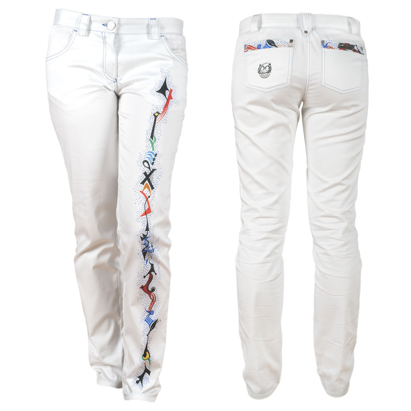 Pantalones blancos de mujer PINITIKI by Germens