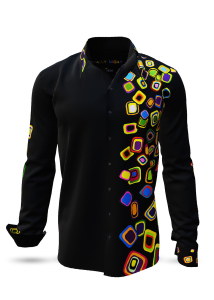 Descubre las coloridas camisas de hombre con botones RAINY NIGHT -...