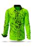 Descubre las camisas de colores para hombre DENADA GREEN - 100 % algodón