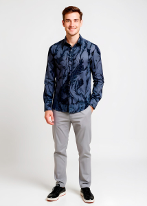 Descubre las camisas para hombre DORNENPRINZ PHANTOM - 100 % algodón