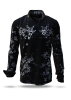 Descubre las camisas de colores para hombre «SCHRÄGE VÖGEL BEI NACHT» - 100 % algodón